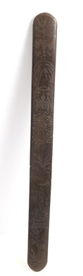 Lot 90 - A mid 19th Century carved Baleen corset...