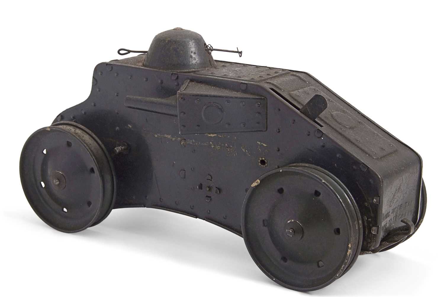 Lot 91 - A vintage military wind up Triang Tiger Tank,...