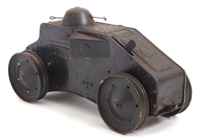 Lot 91 - A vintage military wind up Triang Tiger Tank,...
