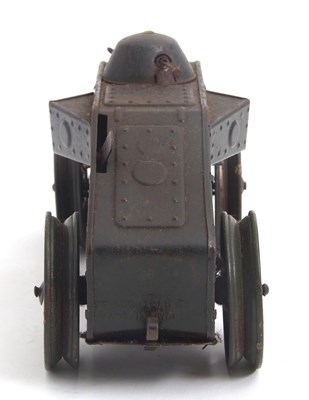 Lot 91 - A vintage military wind up Triang Tiger Tank,...