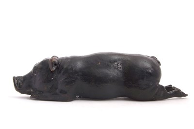 Lot 92 - Mixed Lot: A cast bronzed model of a toad,...