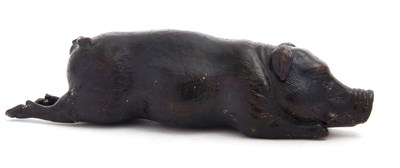 Lot 92 - Mixed Lot: A cast bronzed model of a toad,...