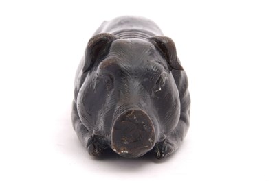 Lot 92 - Mixed Lot: A cast bronzed model of a toad,...