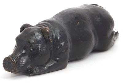 Lot 92 - Mixed Lot: A cast bronzed model of a toad,...