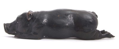 Lot 92 - Mixed Lot: A cast bronzed model of a toad,...