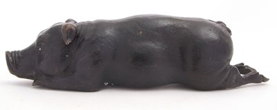 Lot 92 - Mixed Lot: A cast bronzed model of a toad,...