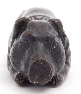 Lot 92 - Mixed Lot: A cast bronzed model of a toad,...