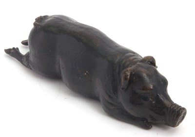 Lot 92 - Mixed Lot: A cast bronzed model of a toad,...