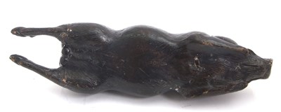 Lot 92 - Mixed Lot: A cast bronzed model of a toad,...