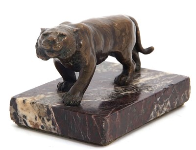 Lot 93 - Early 20th Century bronze sculpture study of a...