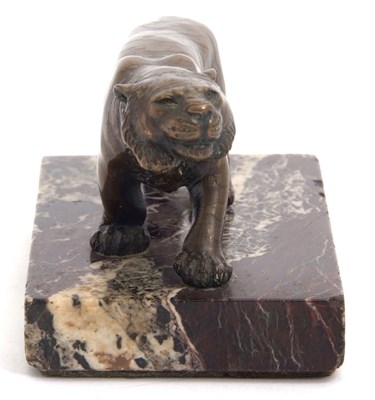 Lot 93 - Early 20th Century bronze sculpture study of a...