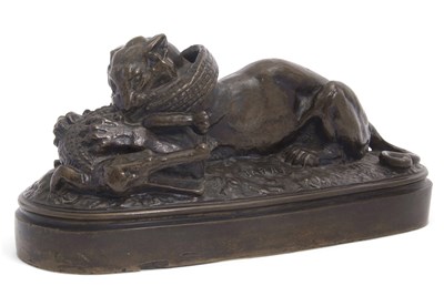 Lot 95 - An antique cast bronze sculpture after Antoine-...