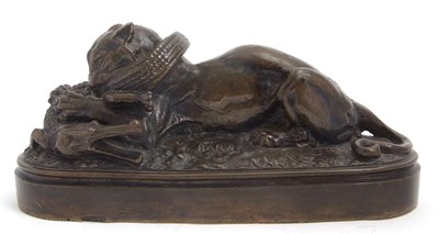Lot 95 - An antique cast bronze sculpture after Antoine-...