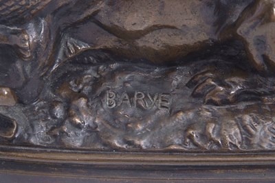 Lot 95 - An antique cast bronze sculpture after Antoine-...