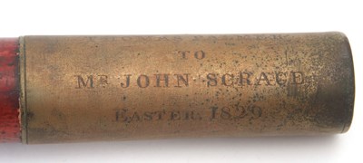 Lot 99 - A George IV Tipstaff, the long wood painted...