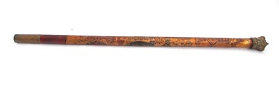 Lot 99 - A George IV Tipstaff, the long wood painted...