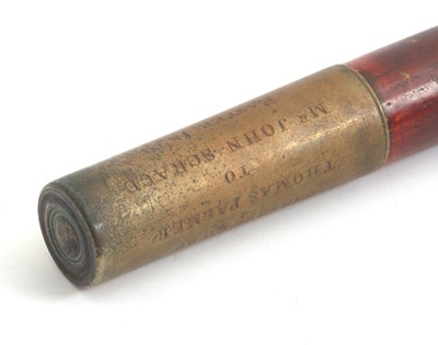 Lot 99 - A George IV Tipstaff, the long wood painted...