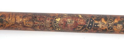 Lot 99 - A George IV Tipstaff, the long wood painted...