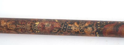 Lot 99 - A George IV Tipstaff, the long wood painted...