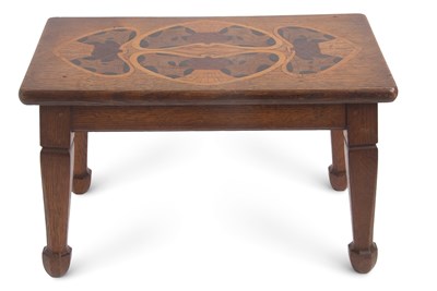 Lot 102 - Late 19th/early 20th Century oak stool in the...
