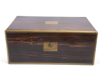 Lot 104 - A large Victorian Coromandel writing slop...