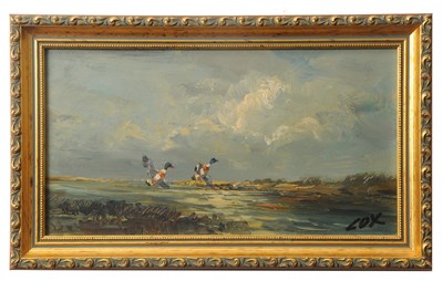 Lot 630 - Jack Cox (1914-2007), Ducks alighting over...