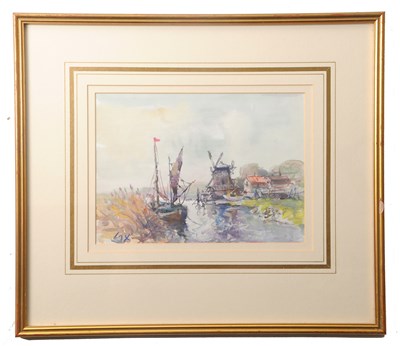 Lot 652 - Jack Cox (1914-2005), Estuary scene (Cley...