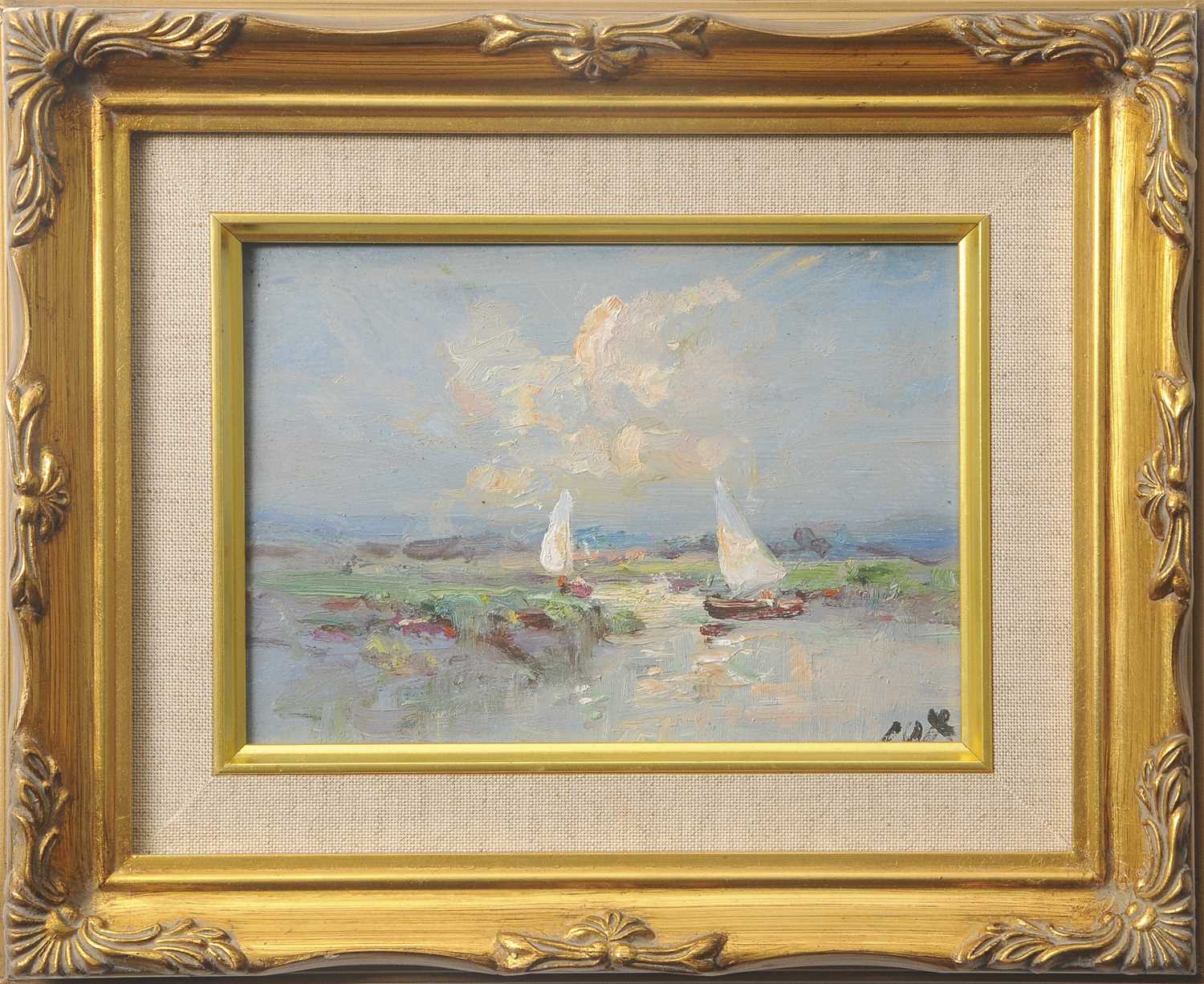 Lot 629 - Jack Cox (1914-2005), inscribed on backboard...
