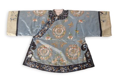 Lot 243 - Chinese Silk Robe late Qing Dynasty finely...