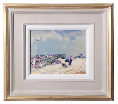 Lot 644 - Geoffrey Chatten (1938-2025), "Jetty", oil on...