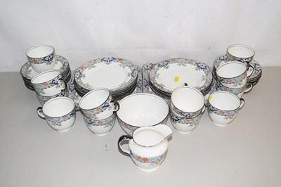 Lot 4 - A quantity of Delphine floral decorated tea wares