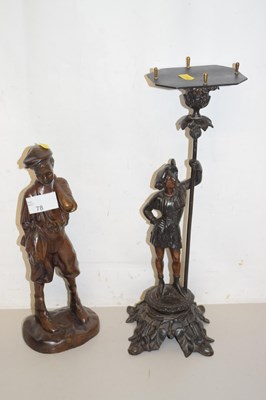 Lot 88 - Group of two bronzed finish figures