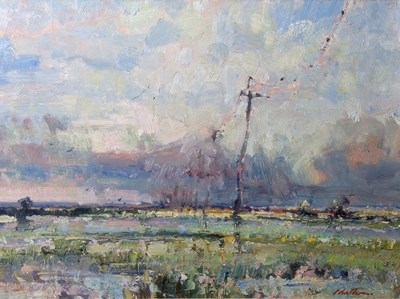 Lot 656 - Geoffrey Chatten (1938-2025), Rural landscape,...