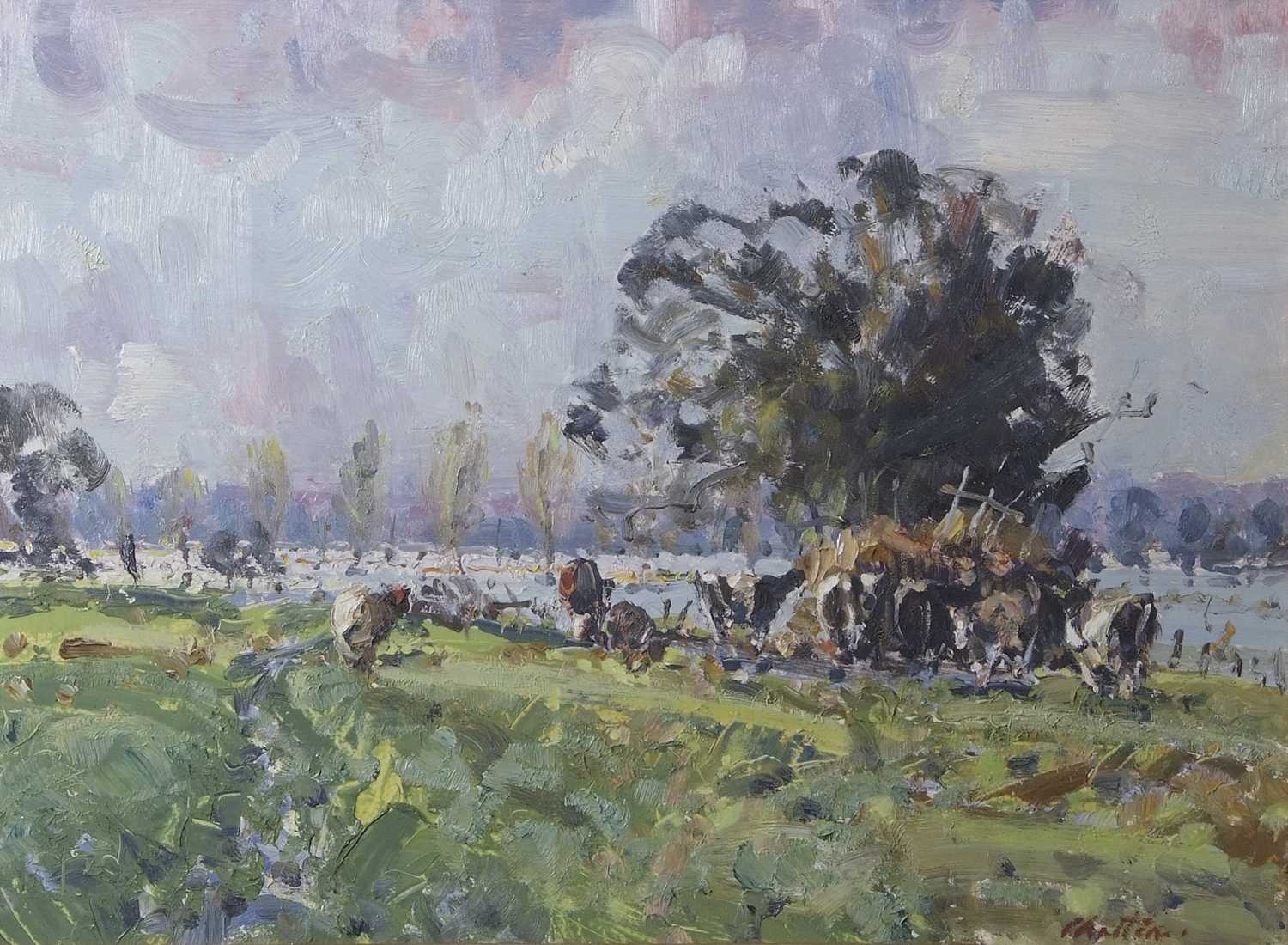 Lot 655 - Geoffrey Chatten (1938-2025), "Flooded Valley,...