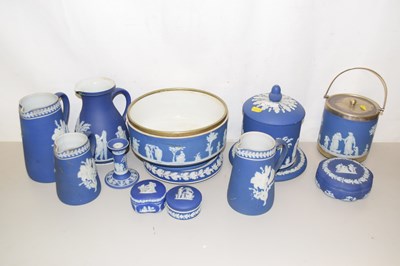 Lot 140 - Collection of various Jasper ware items to...