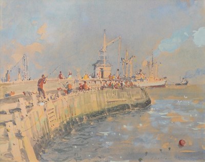 Lot 606 - Geoffrey Chatten (1938-2025), Fishing off the...