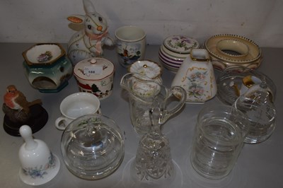 Lot 188 - Mixed Lot: Various assorted glass wares, vases...