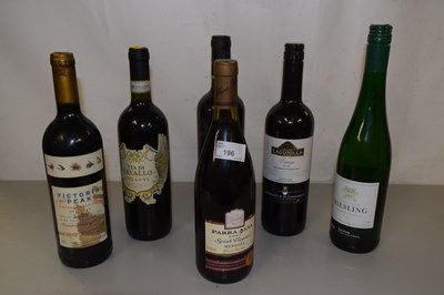 Lot 196 - Six bottles of various wine