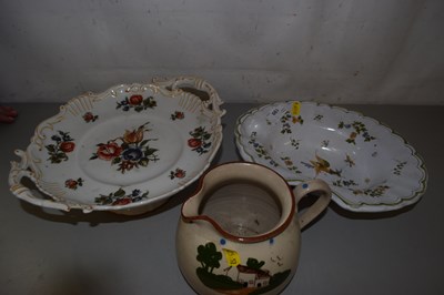 Lot 199 - A Torquay ware jug, a reproduction barbers...