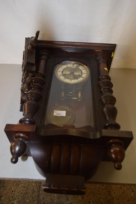 Lot 213 - A late 19th Century Vienna style wall clock