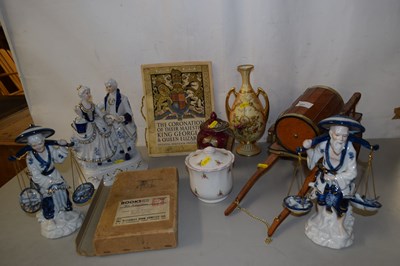 Lot 227 - Mixed Lot: Porcelain figures,  Encyclopaedia...