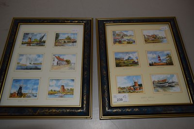 Lot 239 - Tony Bryant two frames of small prints, North...
