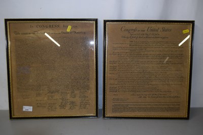 Lot 246 - Two reproduction Congress of the United States...
