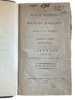 Lot 57 - FIRST DUBLIN EDITION. AGRICULTURE. The Rural...