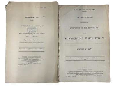 Lot 1018 - SLAVERY REPORTS. A Collection of original...