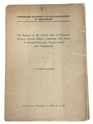 Lot 1027 - NEUROSCIENCE. Dr. Cornelius Ubbo Ariëns...