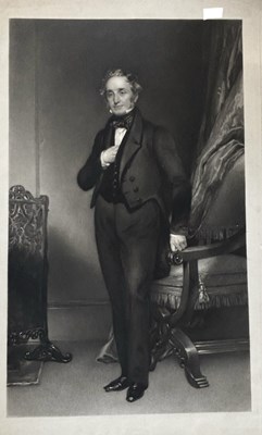 Lot 915 - MEZZOTINT. Portrait of Thomas Cubitt, Full...