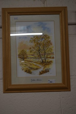 Lot 262 - A framed study  Golden Autumn