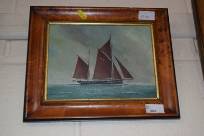 Lot 267 - Joe Crowfoot, study of a Lowestoft fishing...