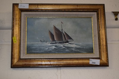 Lot 268 - Joe Crowfoot, study of a Lowestoft fishing...